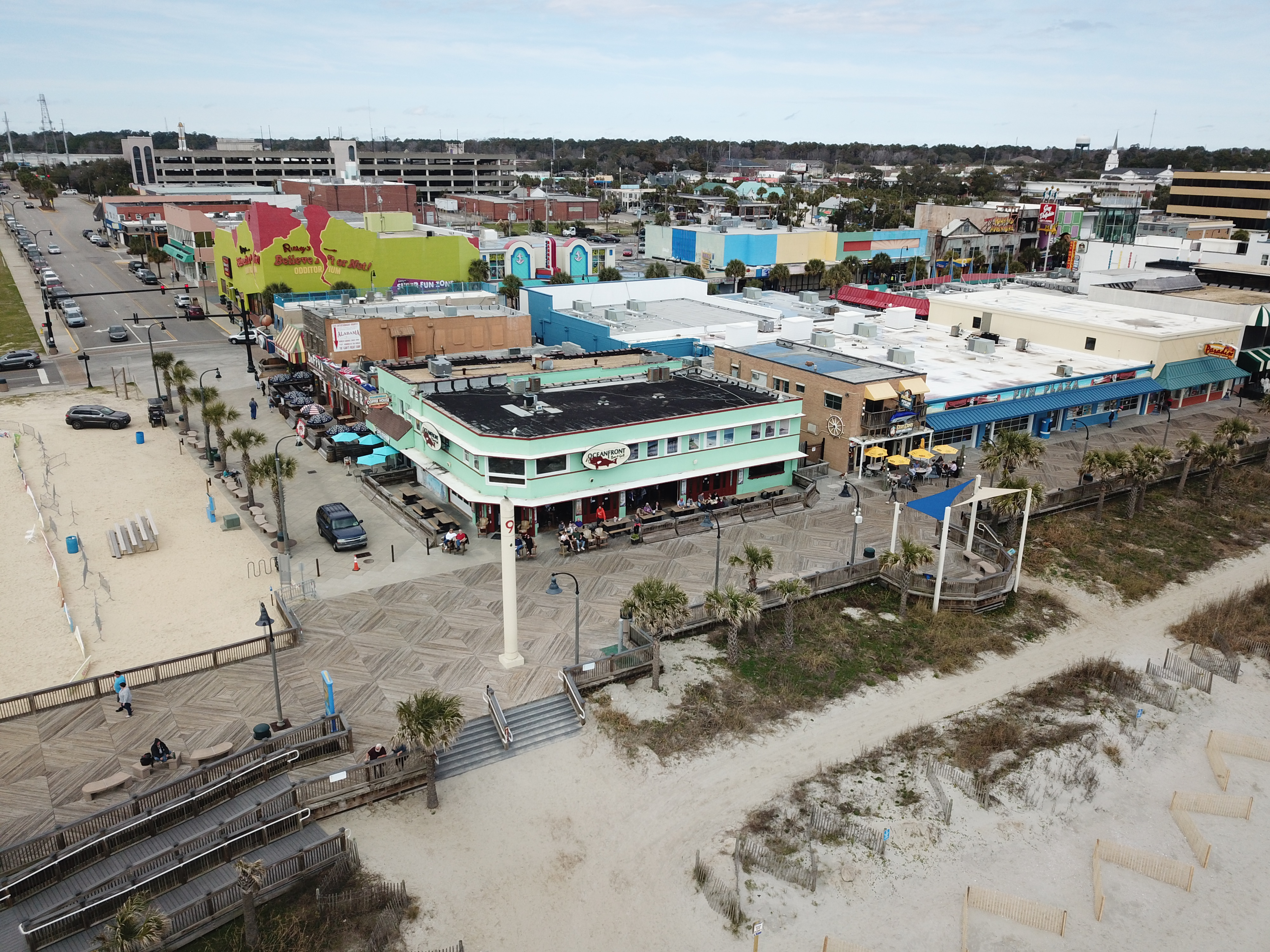 Oceanfront Bar & Grill Arial View